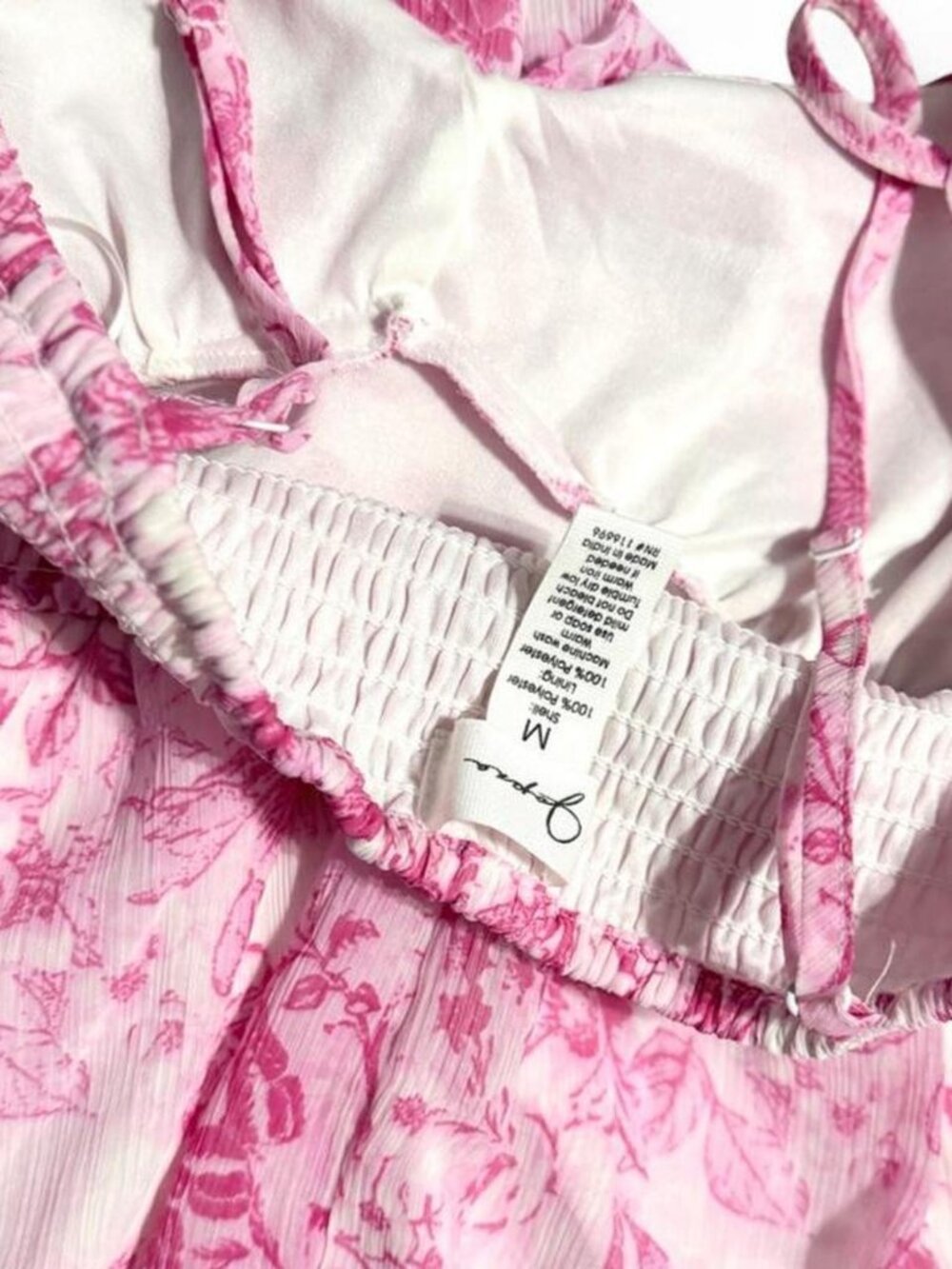Pink Floral Ruffle Tank Top - Picture 8 of 8
